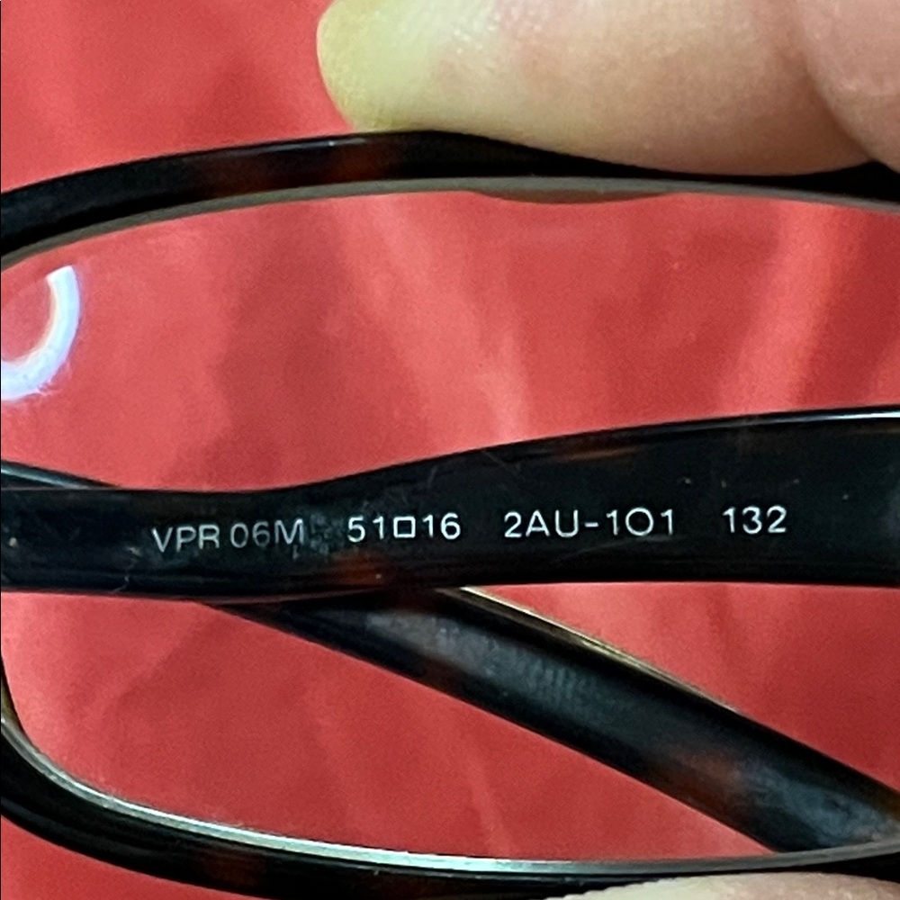 Prada Black Rectangular Women's Glasses with Gold Temples - Picture 13 of 16